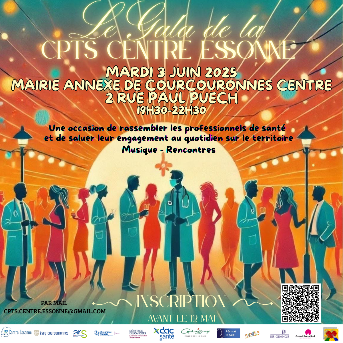 Affiche Annonce Évènement Soirée Dansante Moderne Minimaliste Grunge Illustré Bleu Blanc Orange (Publication LinkedIn) (7).png
